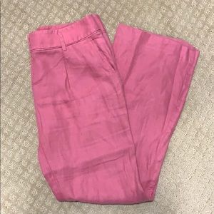 Pink linen trouser